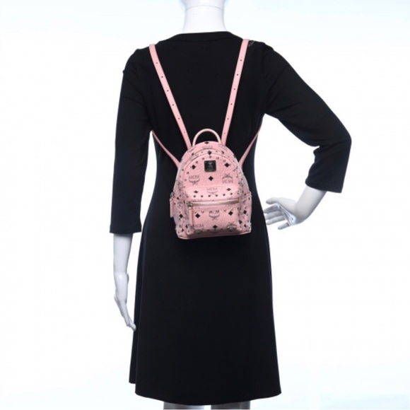 MCM Visetos Stud Mini Stark Backpack - Picture 2 of 10
